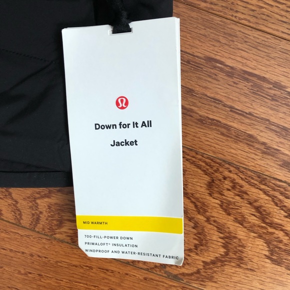 Lululemon Down for It All 700-Down-Fill Black Hooded Jacket Women's Size 4 NWT - Picture 4 of 12